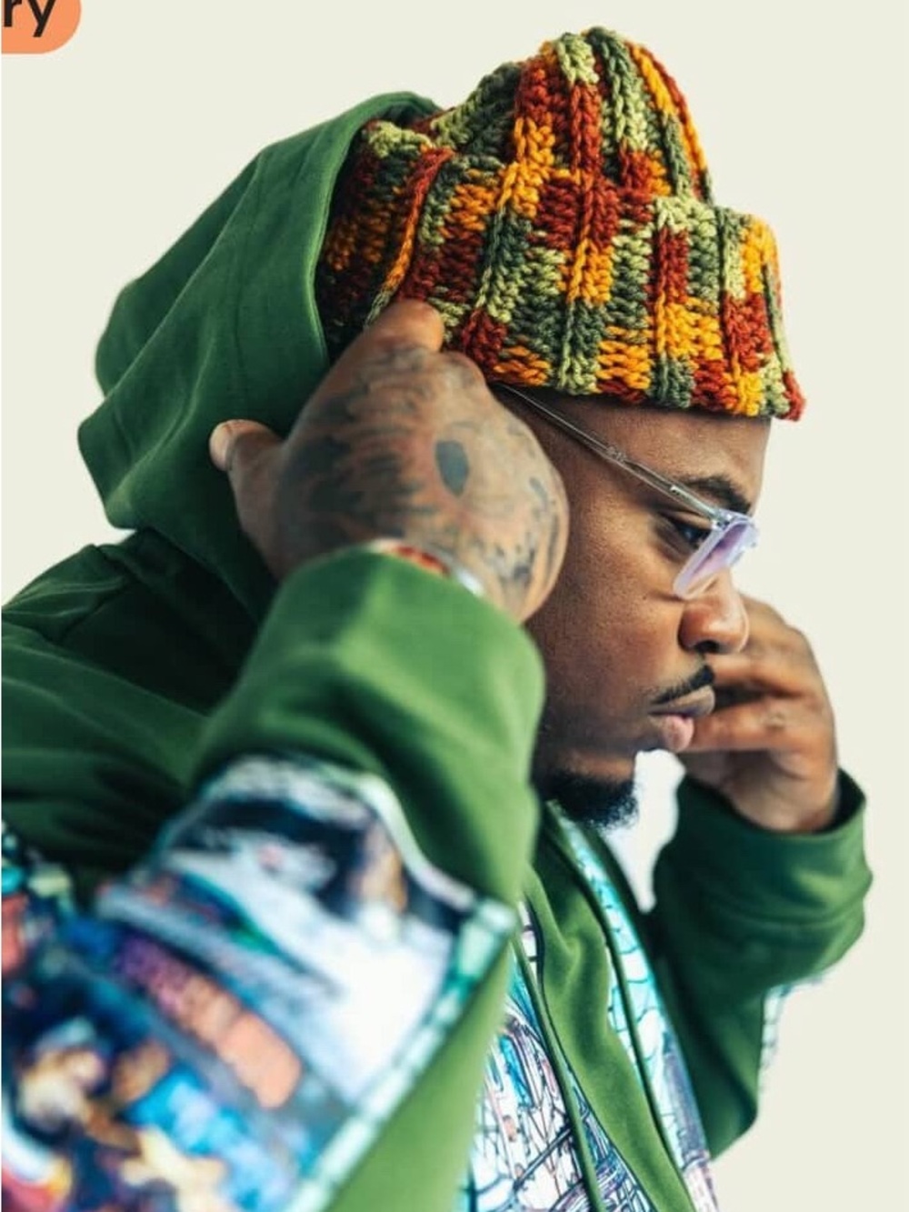 Multicolor Crochet beanie